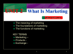 What Is Marketing - Westmoreland Central School