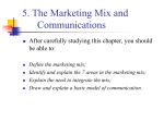 Define the marketing mix