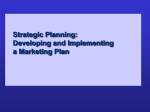 Developing and Implementing a Marketing Plan
