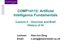 Artificial Intelligence Fundamentals Lecture 1