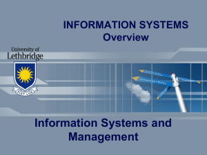 INTRODUCTION TO INFORMATION SYSTEMS