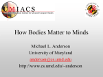 How Bodies Matter to Minds - Action