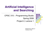 Intro to AI, Search, and Game Playing