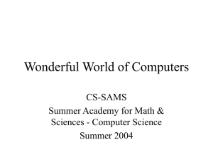 Wonderful_World_of_C.. - School of Computer Science