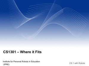 CS1301 - How it fits - College of Computing