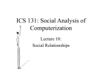 Lecture18SocialRelations