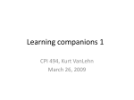 Learning companions 1
