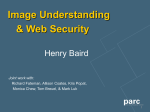 (Lehigh U.) on image understanding, web security and CAPTCHAS
