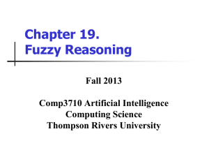 10. Fuzzy Reasoning - Computing Science