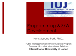 Programming and Software - International University of Japan