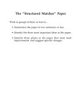 The “Structured Matcher” Paper