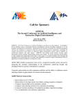 Call for Sponsors  AIIDE’06 The Second Conference on Artificial Intelligence and