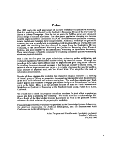 Preface May 1996 marks the  tenth  anniversary  of ... That f’n’st  workshop was hosted by the  Qualitative ...