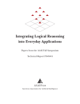 Integrating Logical Reasoning into Everyday Applications AAAI Press