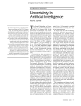 Uncertainty in Artificial Intelligence Tod S. Levitt WORKSHOP REPORT