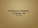 America`s History, Chapter 24