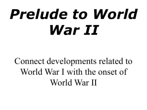 Prelude to World War II