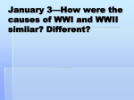 January 7—Complete a KWL on World War II.