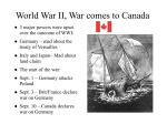 World War II, War comes to Canada