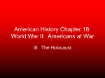 American History Chapter 18: World War II: Americans at War