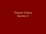 Toward Victory Section 4 - United States History