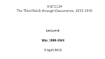 HIST2134 The Third Reich through Documents, 1933-1945