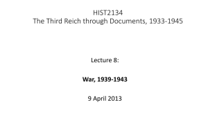 HIST2134 The Third Reich through Documents, 1933-1945