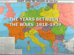 THE YEARS BETWEEN THE WARS 1918-1939