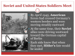 Soviet and United States Soldiers Meet