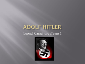 Adolf Hitler - Shasta Union High School District