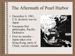 The Aftermath of Pearl Harbor