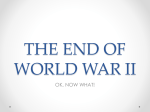 THE END OF WORLD WAR II - Brunswick City Schools / Homepage