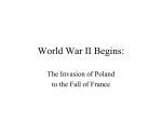 WWII - Outbreak of War (Poland & France).
