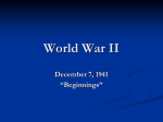 World War II December 7, 1941