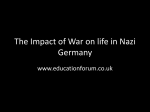 The Impact of War on life in Nazi Germany