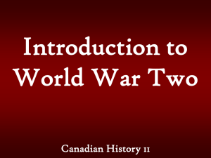 Introduction to World War Two