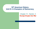 American History Unit II- US Foreign Affairs - Waverly