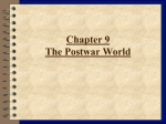 CHAPTER 9 - THE POSTWAR WORLD