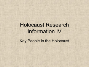 Power Point for Holocaust Terms