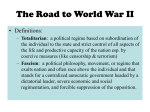 The Road to World War II