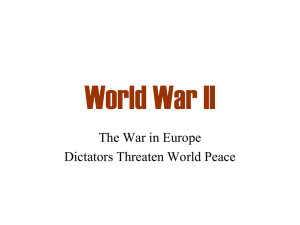 WWII: Europe