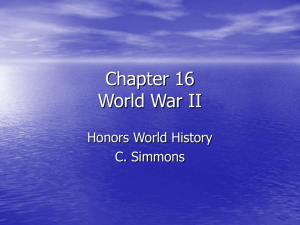 Chapter 16 World War II