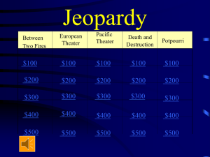 Jeopardy - Solon City Schools