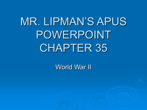 MR. LIPMAN`S APUS POWERPOINT CHAPTER 35