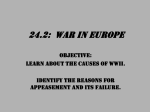24.2: War in Europe OBJECTIVE