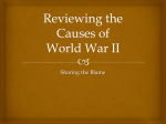 Reviewing the Causes of World War II