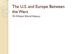 The United States and Europe Between the Wars