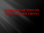 World War Two on the eastern front