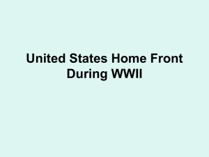 United States Home Front During WWII