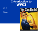 Intro to WWII